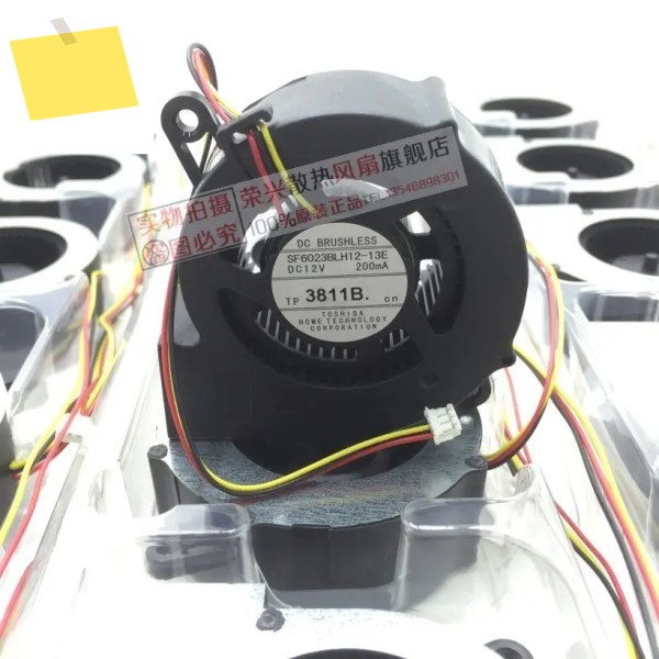 일본 서보 SF6023BLH12-13E, 3 선 서버 냉각 선풍기, DC 12V, 200MA, 60x60x23mm 제품 이미지