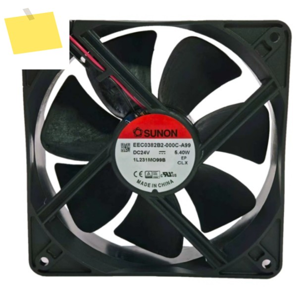 SUNON EEC0382B2-000C-A99 DC 24V 5.40W 120x120x38mm 2-와이어 서버 냉각 팬 제품 이미지