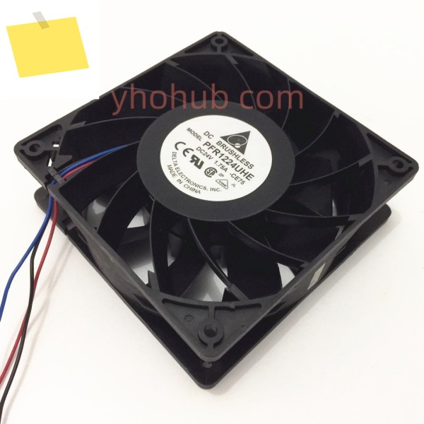 Delta Electronics PFR1224UHE CE75 DC 24V 1.75A 120x120x38mm 3 선 서버 쿨러 팬 제품 이미지