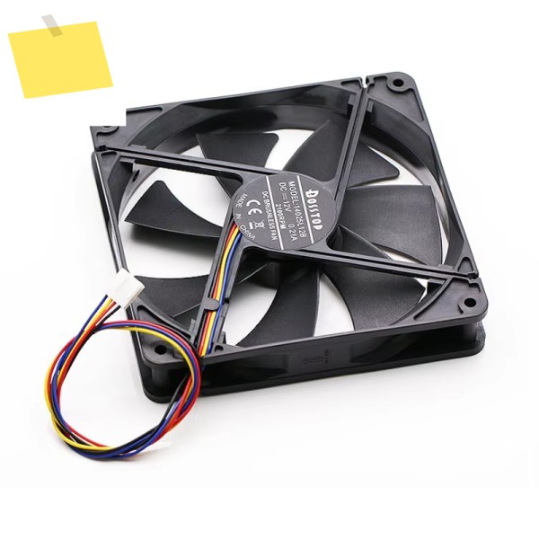 4선 서버 냉각 선풍기, 14025L12B, DC 12V, 0.21A, 140x140x25mm 제품 이미지