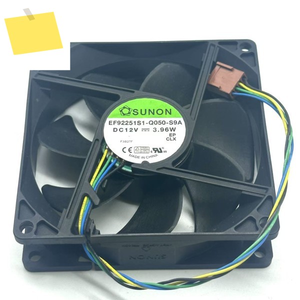 SUNON EF92251S1-Q050-S9A 4 와이어 서버 냉각 선풍기, DC12V, 3.96W, 92x92x25mm 제품 이미지