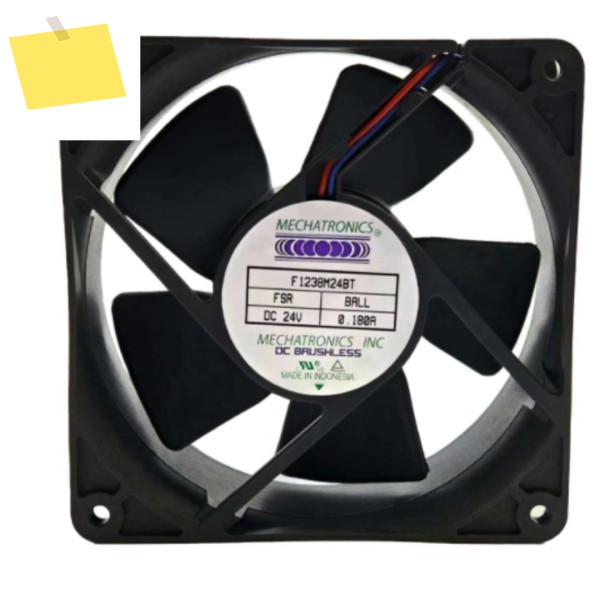 메카트로닉스 F1238M24BT DC 24V 0.18A 120x120x38mm 2-와이어 서버 냉각 팬 제품 이미지