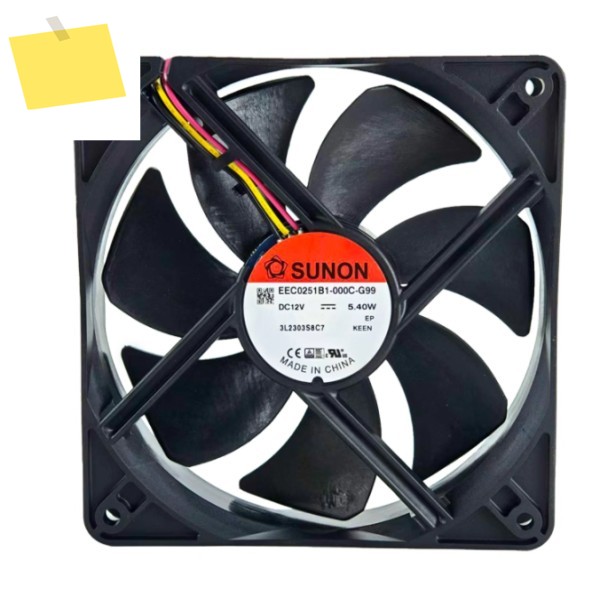 SUNON EEC0251B1-000C-G99 DC 12V 5.40W 120x120x25mm 3선 서버 냉각 팬 제품 이미지