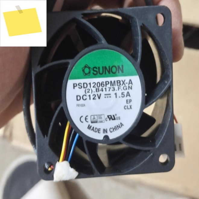 SUNON PSD1206PMBX-A DC 12V 1.5A 60x60x38mm 4선 서버 냉각 팬 제품 이미지