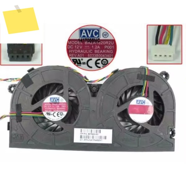 AVC BAZA1820R2U EliteOne 800 G2 시리즈, 807920-001, DC 12V, 1.2A 서버 베어 선풍기 제품 이미지