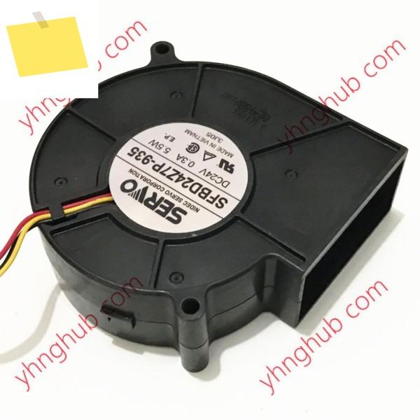 SERVO SFBD24Z7P-935 3 선 서버 냉각 팬, DC 24V, 0.3A, 90x90x32mm 제품 이미지