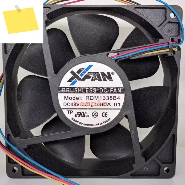 XFAN RDM1338B4 DC 48V 0.60A 120x120x38mm 4선 서버 냉각 팬 제품 이미지