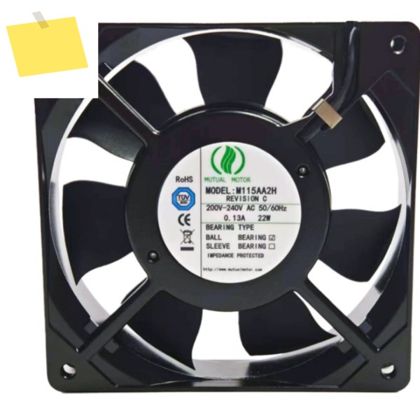 M115AA2H AC 200-240V 0.13A 120x120x25mm 2선 서버 냉각 팬 제품 이미지