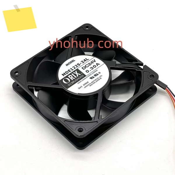 ORIX MDE1225-24L 냉각 선풍기, AC 24V, 0.30A, 120x120x25mm, 3 선 제품 이미지