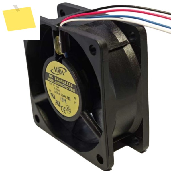ADDA AD06012HB257B00 DC 12V 0.15A 60x60x25mm 4선 서버 냉각 팬 제품 이미지