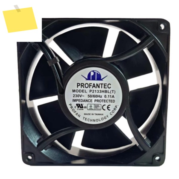 PROFANTEC P2133HBL AC 230V 0.11A 127x127x38mm 2선 서버 냉각 팬 제품 이미지
