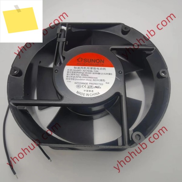 SUNON A2175-HBL 2 와이어 서버 냉각 선풍기, AC 220V 0.11A 172x152x51mm 제품 이미지