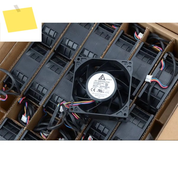 델타 일렉트로닉스 서버 냉각 선풍기, QFR0948UHE AMH DC 48V, 0.6A, 92x92x38mm, 4 와이어 제품 이미지