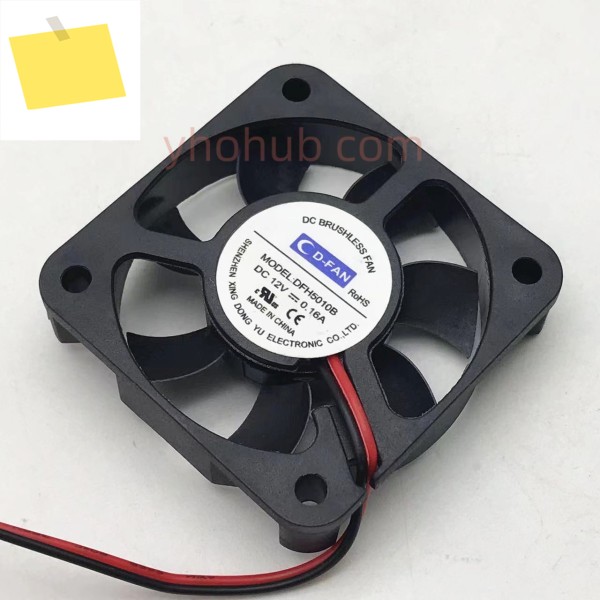D-FAN DFH5010B DC 12V 0.16A 50x50x10mm 2 선 서버 냉각 팬 제품 이미지