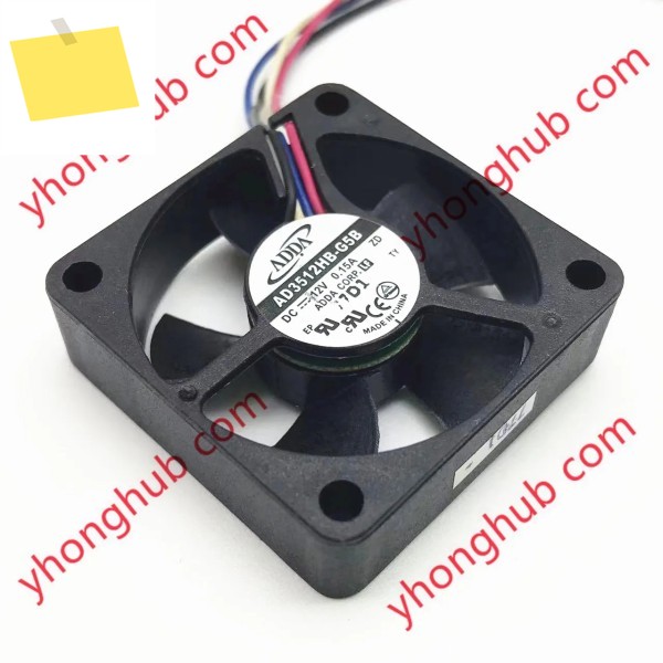 ADDA AD3512HB-G5B 4 선 서버 냉각 선풍기, DC 12V, 0.15A, 35x35x10mm 제품 이미지