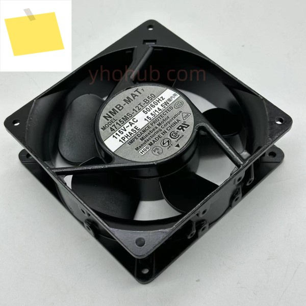 NMB-MAT 4715MS-12T-B50 H00 AC 115V 15.5W 120x120x38mm 서버 냉각 팬 제품 이미지