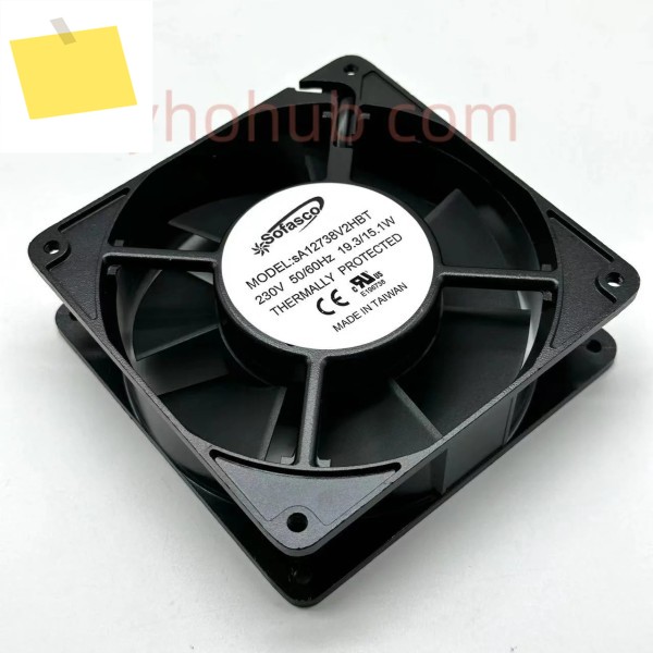 Sofasco 서버 냉각 선풍기, SA12738V2HBT, AC 220V, 15.1W 제품 이미지