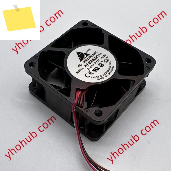 Delta Electronics AFB0624VH AJ3U DC 24V 0.17A 60x60x25mm 4 선 서버 냉각 팬 제품 이미지
