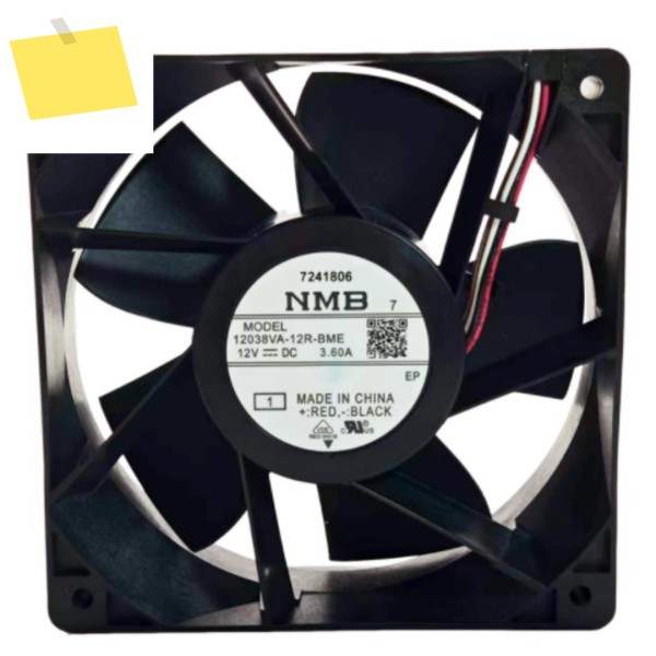 NMB 12038VA-12R-BME DC 12V 3.60A 120x120x38mm 4선 서버 냉각 팬 제품 이미지