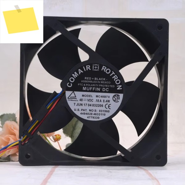 Comair Rotron 4 와이어 서버 냉각 선풍기, MC48B7X, DC 48V, 8.4W, 120x120x38mm 제품 이미지