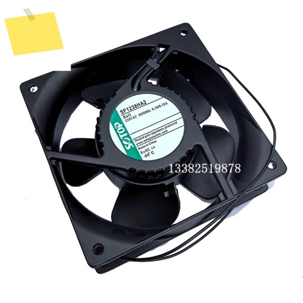 SF1238HA2 AC 220V 0.16A 120x120x38mm 2선 서버 냉각 팬 제품 이미지