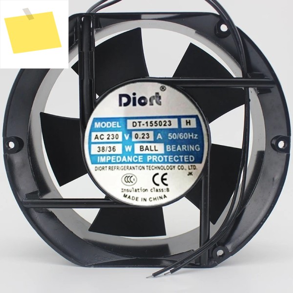 DIORT DT-155023 H 서버 냉각 선풍기, AC 230V, 172x150x51mm, 2 선 제품 이미지