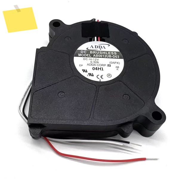 ADDA AB0612UB-D03 3 선 서버 냉각 팬, DC 12V, 0.32A, 60x60x15mm 제품 이미지