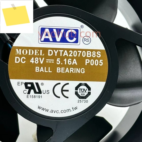 AVC DYTA2070B8S P005 서버 냉각 팬 DC 48V 5.16A 200x200x70mm 4선 제품 이미지