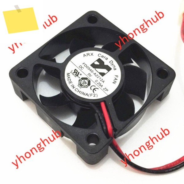 ARX FD0540-A2212A DC 5V 0.25A 40X40X10MM 2선 서버 냉각 팬 제품 이미지