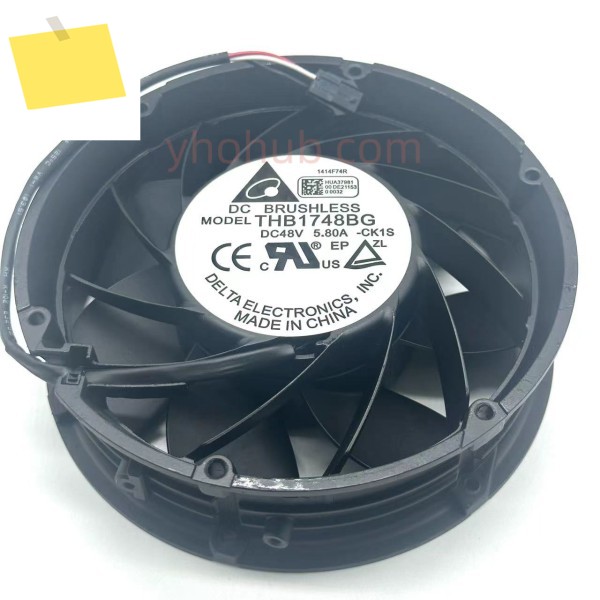 Delta Electronics THB1748BG 9L77 DC 48V 5.8A 172x172x51mm 4 선 서버 냉각 팬 제품 이미지
