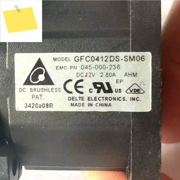 델타 일렉트로닉스 GFC0412DS SM06 DC 12V 2.80A 40x40x56mm 서버 냉각 팬 제품 이미지