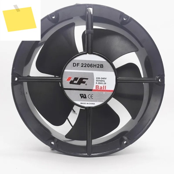 DF 서버 냉각 선풍기, AC 220V, 0.29A, 200x200x60mm, 2 와이어, 2206H2B 제품 이미지