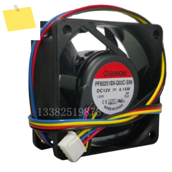 SUNON PF60251BX-Q03C-S99 DC 12V 4.14W 60x60x25mm 4선 서버 냉각 팬 제품 이미지