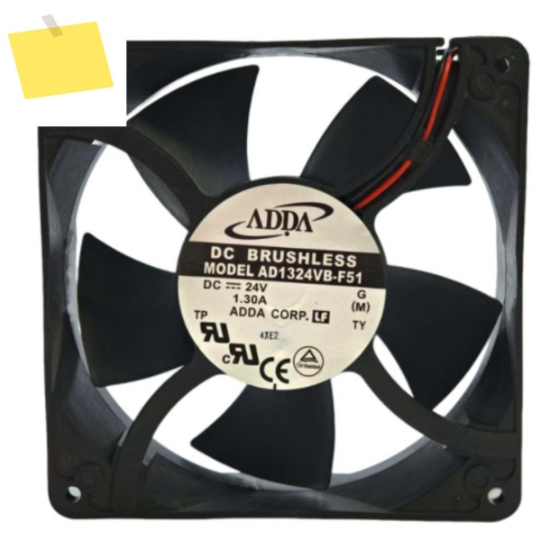 ADDA AD1324VB-F51 DC 24V 1.30A 127x127x38mm 2선 서버 냉각 팬 제품 이미지