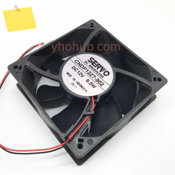 일본 서보 CNDP12Z7-902, 2 선 서버 냉각 선풍기, DC 12V, 9.50W, 120x120x38mm 제품 이미지