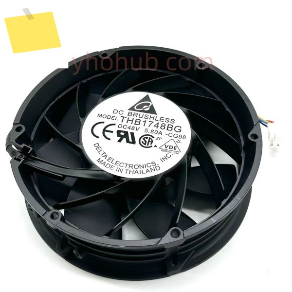 Delta Electronics THB1748BG CG98 DC 48V 5.8A 172x172x51mm 4선 서버 냉각 팬 제품 이미지