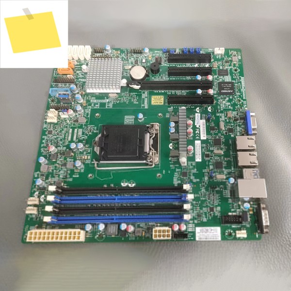 Supermicro 서버용 마이크로 ATX 마더보드 LGA 1151 C236 칩셋은 E3-1200 v6v5 7세대6세대 i3 시리즈 X11SSM-F를 지원하며 완벽하게 작동합니다. 제품 이미지