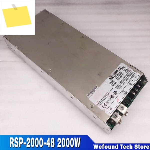 MW 고전력 스위칭 전원 공급 장치용 39-56VDC RSP-2000-48 48v42A 2000W 제품 이미지