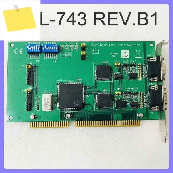 어드밴텍 RS422485 카드용 2포트 통신 PCL-743 REV.B1 제품 이미지
