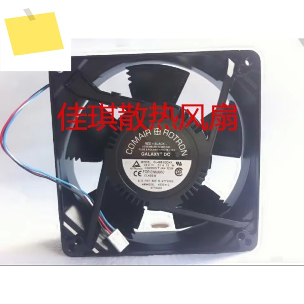 Comair 로트론 3 선 서버 냉각 선풍기, GL48B3QDNX DC 48V, 15W, 127x127x38mm 제품 이미지