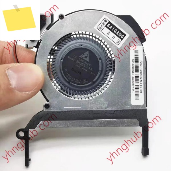델타 전자 ND55C44 17A13 북 2 서버 냉각 선풍기, DC 5V 0.50A 4 와이어 제품 이미지