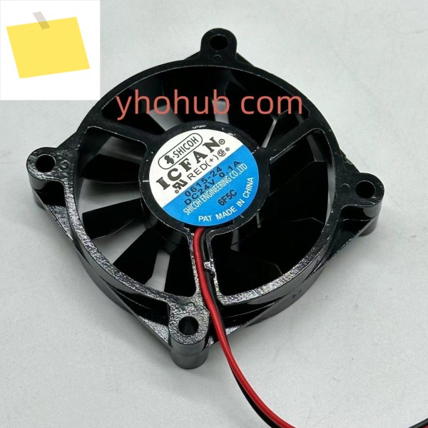 ICFAN 2 와이어 서버 냉각 팬, 0615-24 DC 24V, 0.10A, 60x60x15mm 제품 이미지