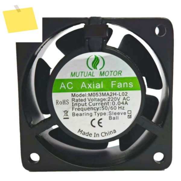 M053MA2H-L02 AC 220V 0.04A 60x60x30mm 2선 서버 냉각 팬 제품 이미지