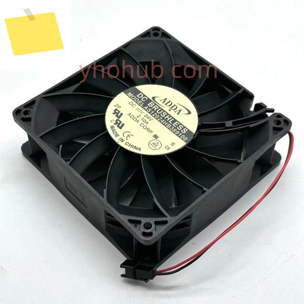 ADDA AS12024HB389100 DC 24V 2.10A 120x120x38mm, 2-와이어 서버 냉각 팬 제품 이미지