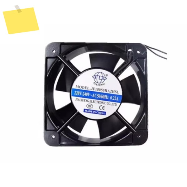 JiaLiFeng 서버 냉각 선풍기, JF15050HA2HSL, AC 220240V, 0.22A, 150x150x50mm, 2-와이어 제품 이미지