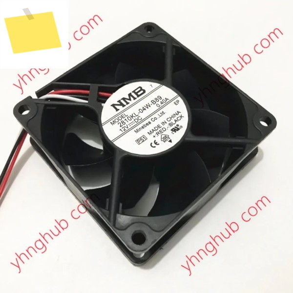 NMB-MAT 3 선 서버 냉각 선풍기, 2810KL-04W-B89 P51 DC 12V, 0.40A, 70x70x25mm 제품 이미지