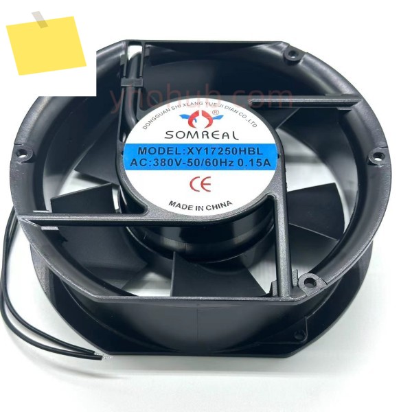 SOMREAL XY17250HBL AC 380V 0.15A 172x151x50mm 2선 서버 냉각 팬 제품 이미지