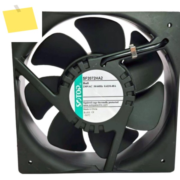 SF2072HA2 AC 230V 0.48A 206x206x72mm 2선 서버 냉각 팬 제품 이미지