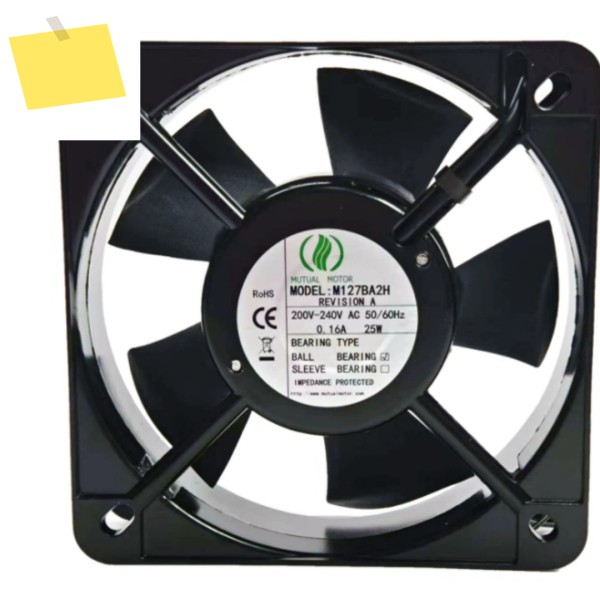 M127BA2H AC 200-240V 0.16A 135x135x38mm 2선 서버 냉각 팬 제품 이미지