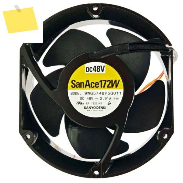 SANYO DENKI 9WG5748P5G011 DC 48V 2.91A 172x150x51mm 4선 서버 냉각 팬 제품 이미지
